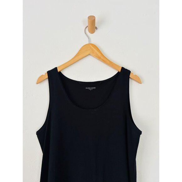 Eileen Fisher Medium Sleeveless Long Dress- Black- - Picture 3 of 7